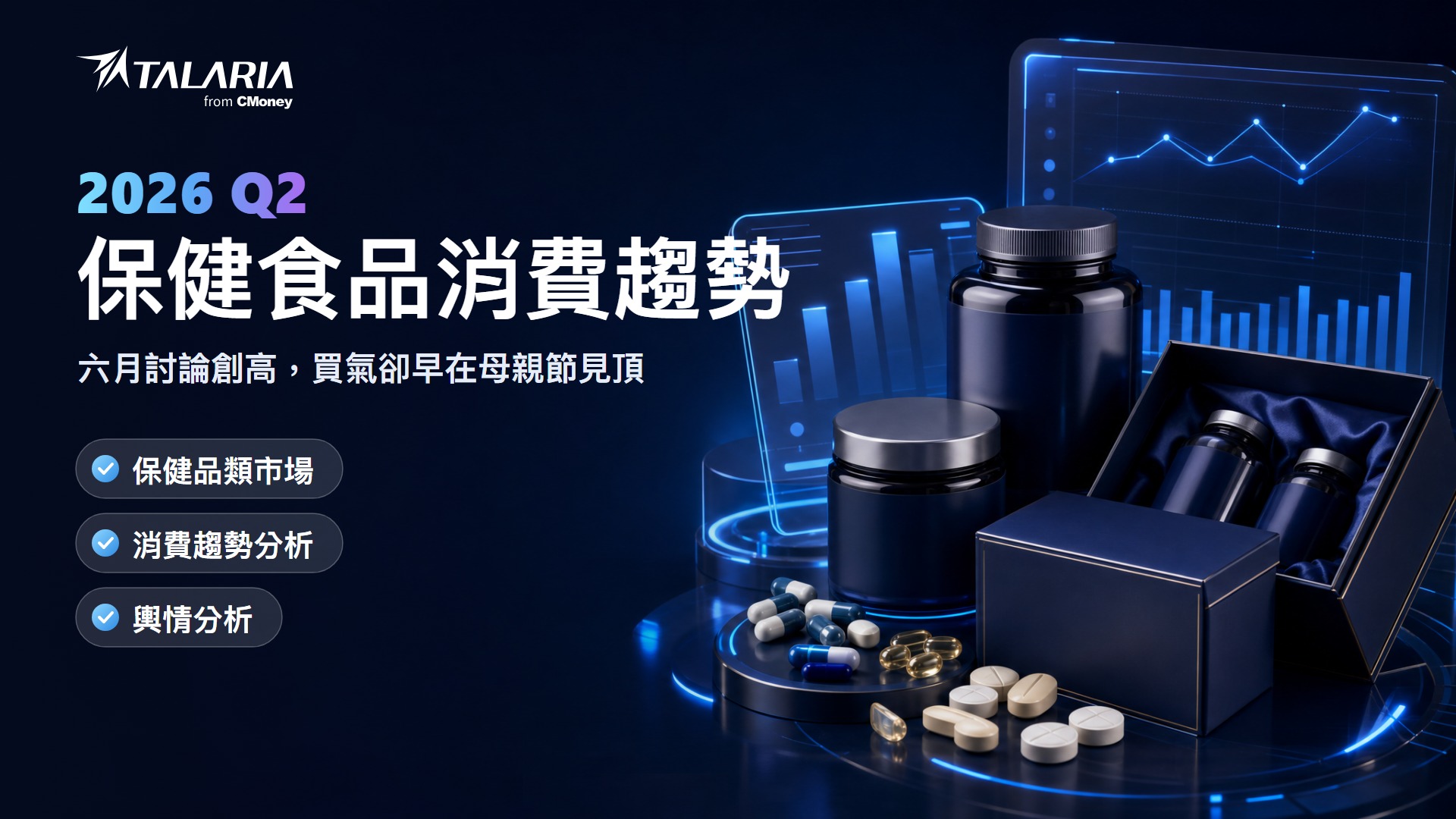 2026 Q2 保健食品消費趨勢封面：六月討論創高，買氣卻早在母親節見頂